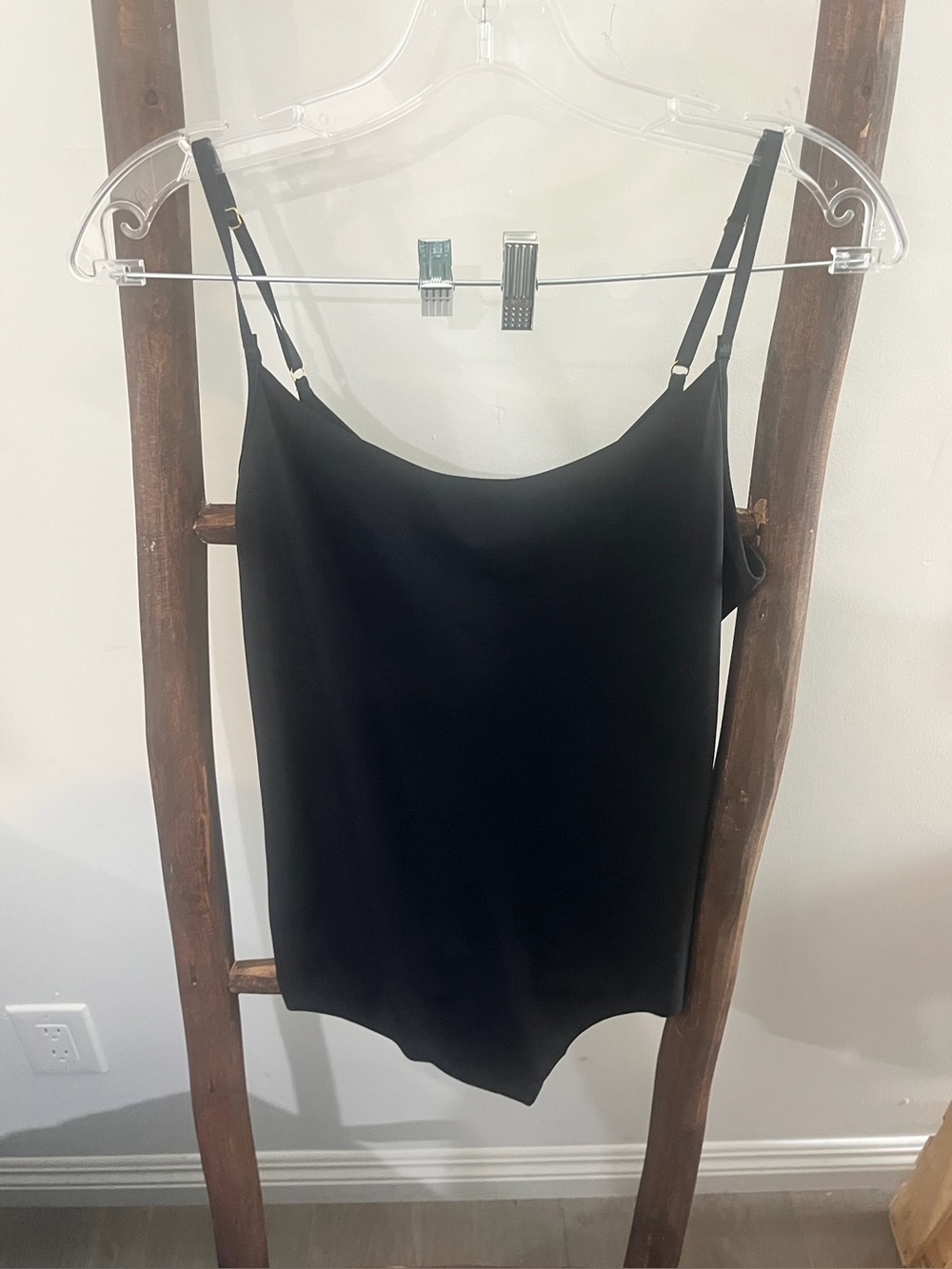 Commando Black Satin Cowl Camisole